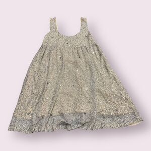 Twin-Set Simona Barbieri Mini Dress Womens Small Ivory Sequin Beaded Side Zip